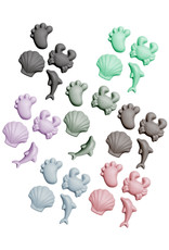 Scrunch Kids Scrunch Sand Moulds Footprints Set