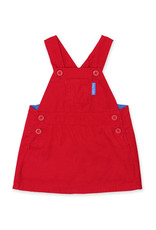 Toby Tiger Red Corduroy Dungaree Dress