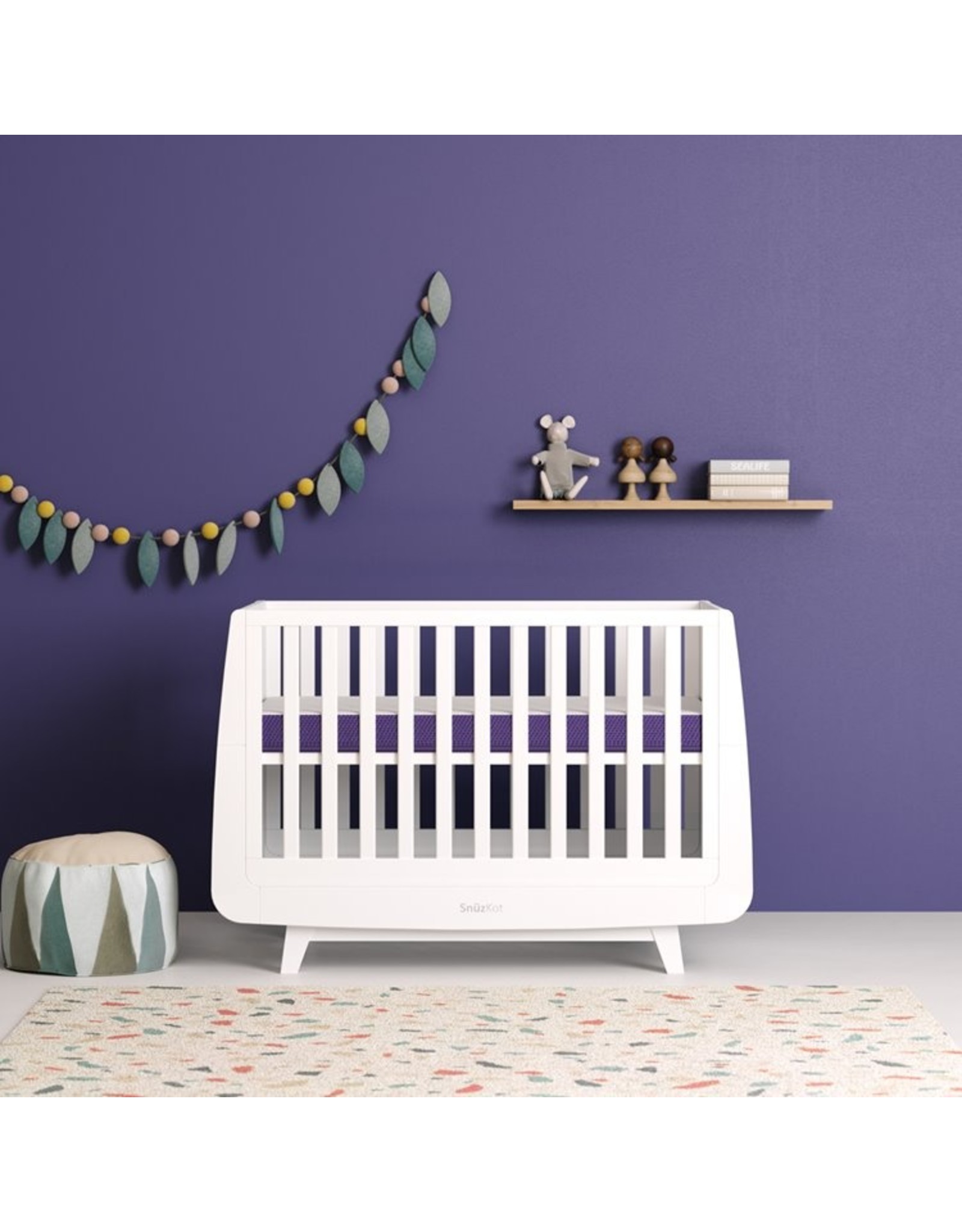 Snuz Snuzsurface Duo Dual Sided Cotbed Mattress SnuzKot