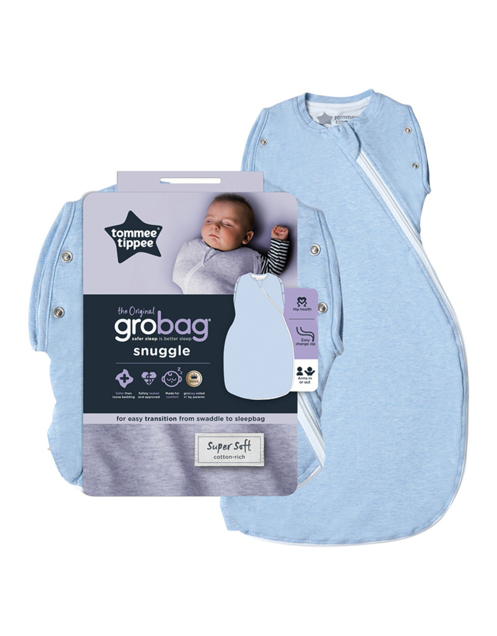 Gro Company Snuggle Gro Snug - 2.5 Tog -0-4 months - Blue  Marl