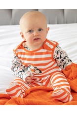 Piccalilly Piccalilly Footed Dungarees - Puffins