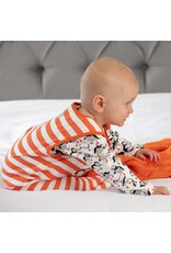 Piccalilly Piccalilly Footed Dungarees - Puffins