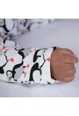 Piccalilly Piccalilly Footed Sleepsuit - Puffins