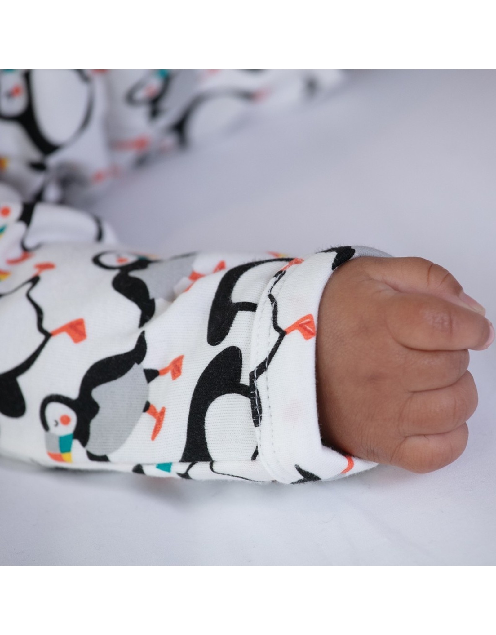 Piccalilly Piccalilly Footed Sleepsuit - Puffins