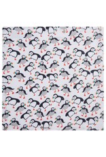 Piccalilly Piccalilly 2 in 1 Bandana Bib and Burp Cloth - Puffins