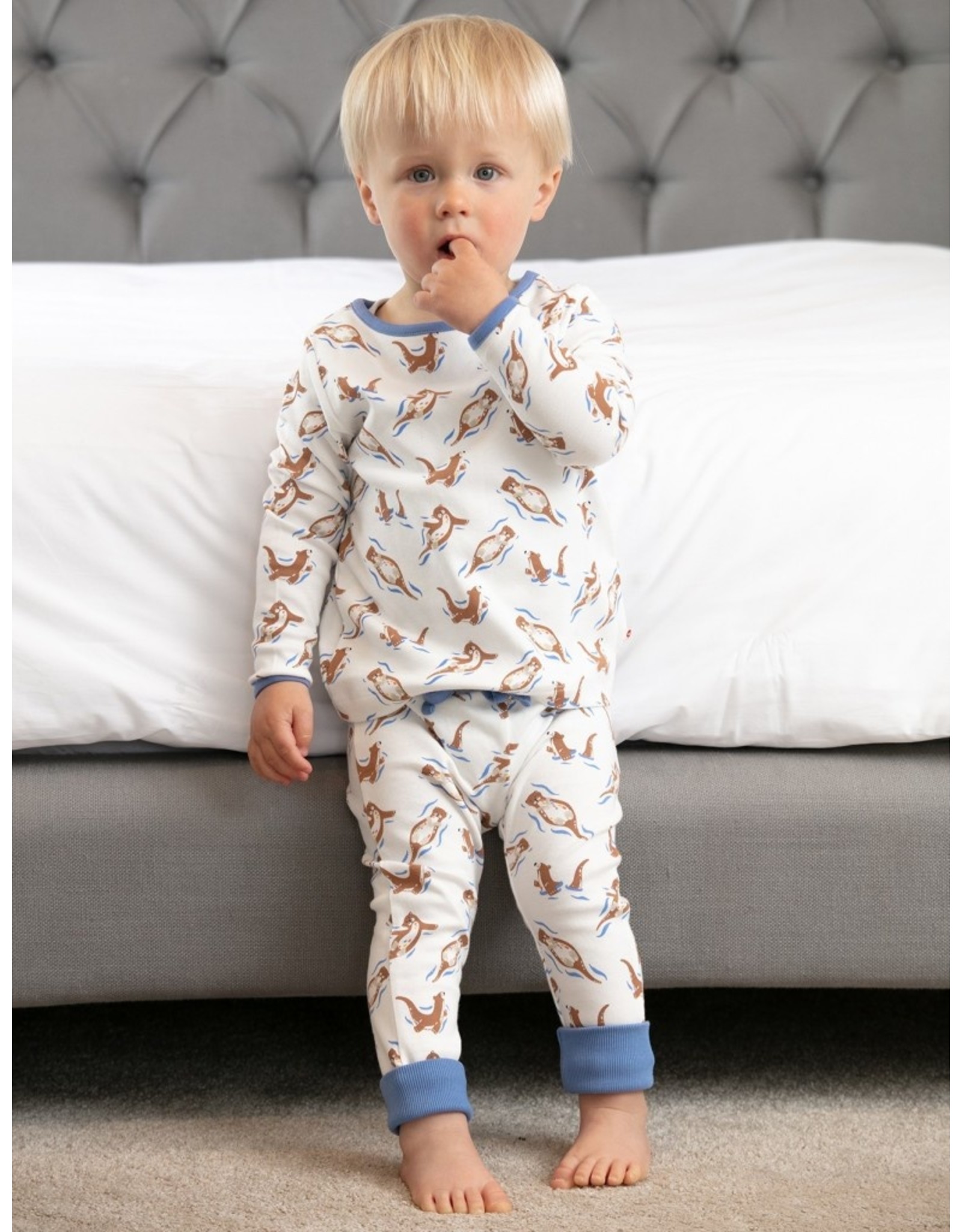 Piccalilly Piccalilly Kids Pyjamas- Otter