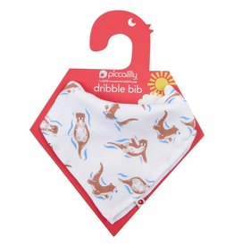 Piccalilly Piccalilly 2 in 1 Bandana Bib and Burp Cloth-Otter