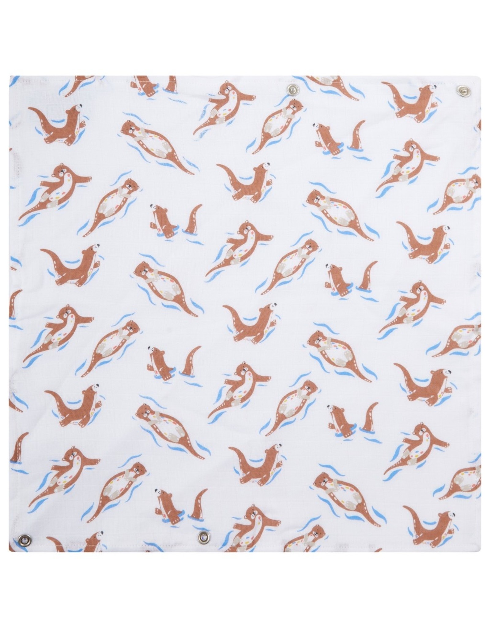 Piccalilly Piccalilly 2 in 1 Bandana Bib and Burp Cloth - Otter