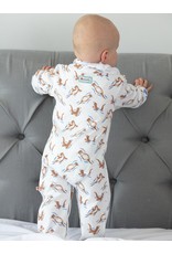 Piccalilly Piccalilly Footed Sleepsuit - Otters