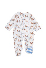 Piccalilly Piccalilly Footed Sleepsuit - Otters