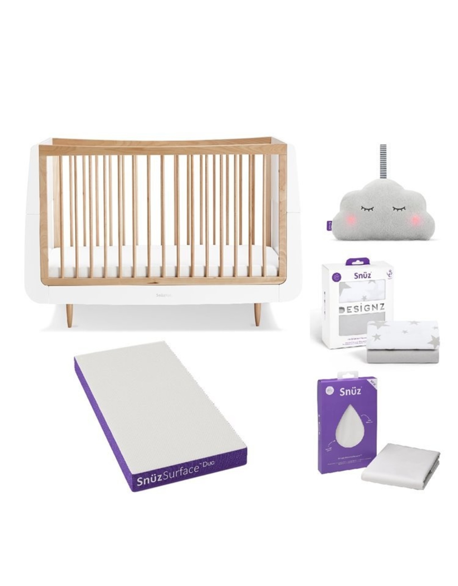 SnuzKot Cot Bed Bundle - Skandi Natural