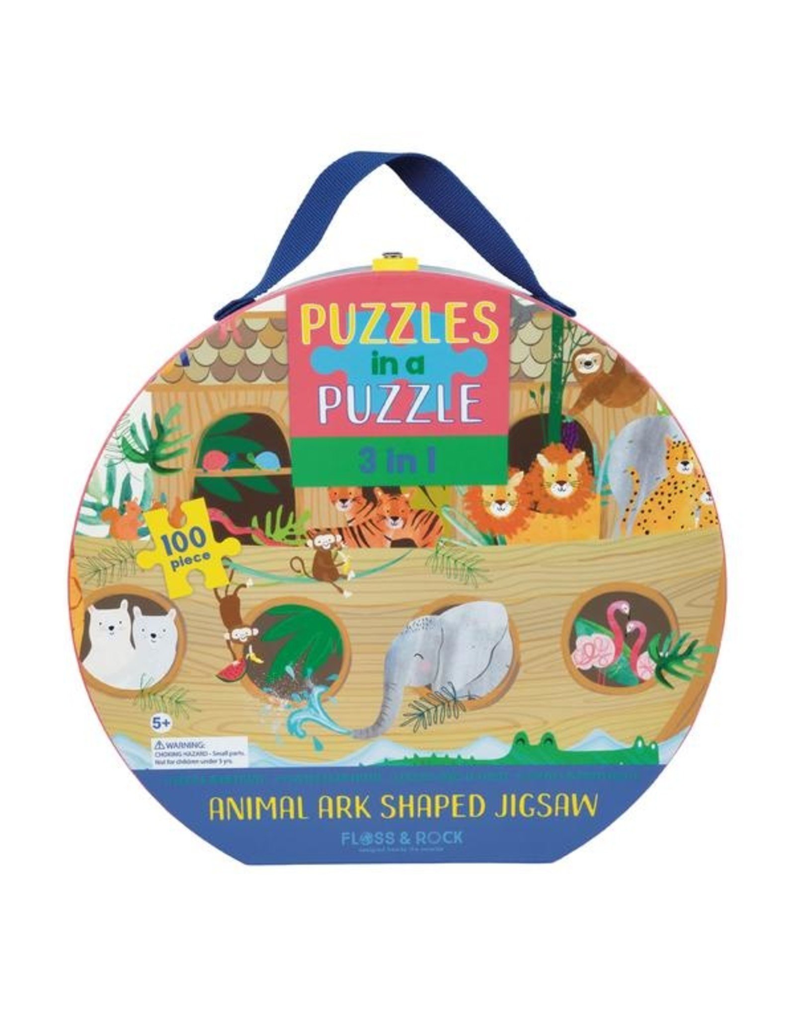 100 Piece  3 in 1 Jigsaw - Jungle Ark