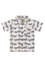 Pigeon Organics Summer Woven Shirt- Aeroplanes