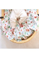 Fox in the Attic Muslin Swaddle Blanket - Mountain Life