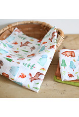 Fox in the Attic Muslin Swaddle Blanket - Mountain Life