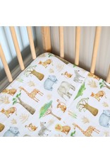 Fox in the Attic Cotton Muslin Fitted Cotbed Sheet