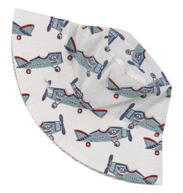 Pigeon Organics Reversible Sun Hat- Aeroplanes