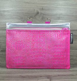 Edelzosse Equidenpasstasche Kroko Pink