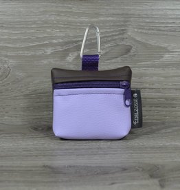 Edelzosse Mini-Tasche Flieder-Braun