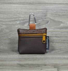 Edelzosse Mini-Tasche Braun-Krokobraun