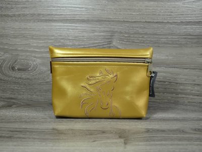 Edelzosse Bauchtasche Gold-Pferd Bestickt