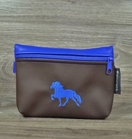 Edelzosse Bauchtasche Braun- Royal Tölter Bestickt