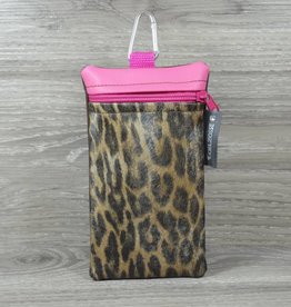 Edelzosse Handytasche  Leopard- Pink