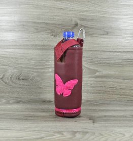 Edelzosse Flaschenhalter Bordeaux Schmetterling-Applikation