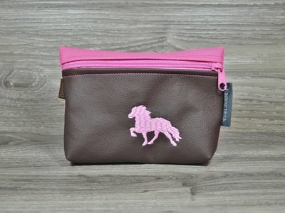 Edelzosse Bauchtasche Tölter Rosa Bestickt