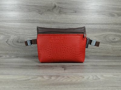 Edelzosse Notfalltasche Kroko Rot