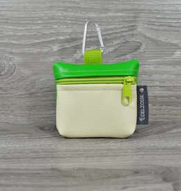 Edelzosse Mini-Tasche Grasgrün- Creme