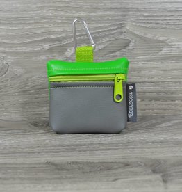 Edelzosse Mini-Tasche Grasgrün- Grau