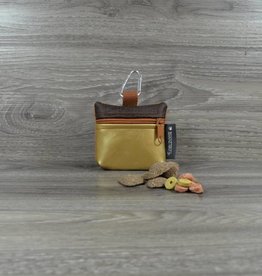 Edelzosse Mini-Tasche Gold- Braun