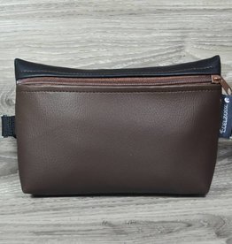 Edelzosse Notfalltasche Dunkelbraun-Schwarz