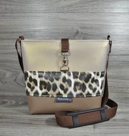 Edelzosse Crossbody Classic Braun-Leopard