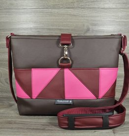 Edelzosse Crossbody Premium Patch Braun-Pink