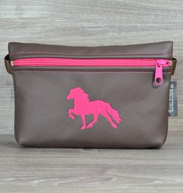 Edelzosse Bauchtasche Tölter Pink Bestickt