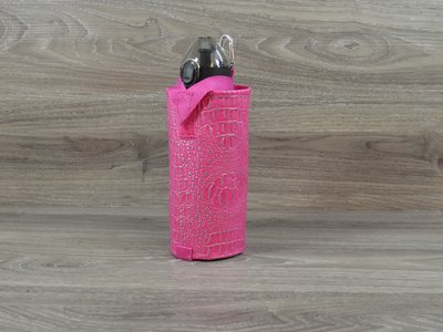 Edelzosse Flaschenhalter Kroko Pink inkl. Flasche