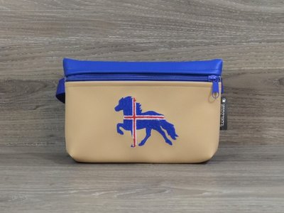 Edelzosse Bauchtasche Flaggentölter Bestickt