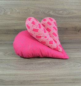 Edelzosse Lesekissen Herzkissen Hot Pink