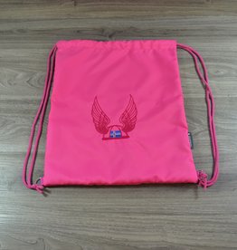 Edelzosse Helmbeutel-Rucksack -Pink