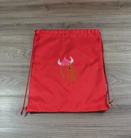 Edelzosse Helmbeutel-Rucksack Rot