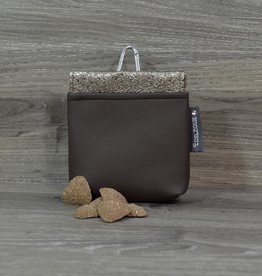 Edelzosse Leckerlitasche  Braun