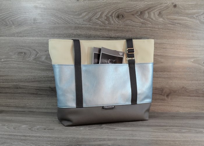 Edelzosse Shopper Glitzer Blau