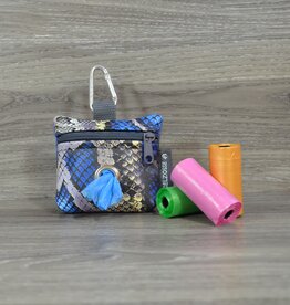 Edelzosse Beutelspender Snake Blau