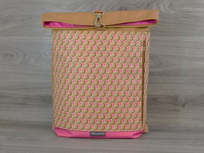 Edelzosse Rucksack 70's  Reißverschlussfach