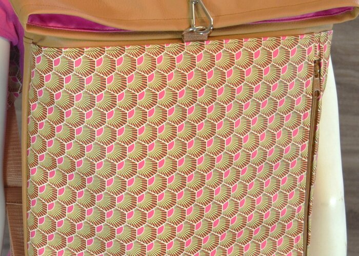 Edelzosse Rucksack 70`s Variante Reißverschlussfach