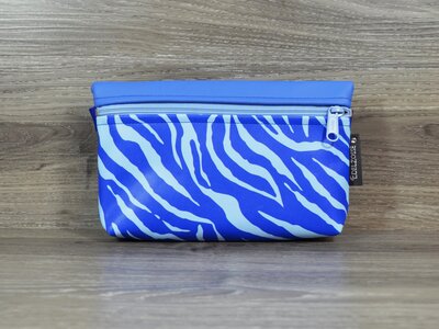 Edelzosse Bauchtasche Zebra Blau
