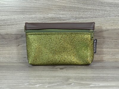 Edelzosse Bauchtasche Stone Grün-Braun