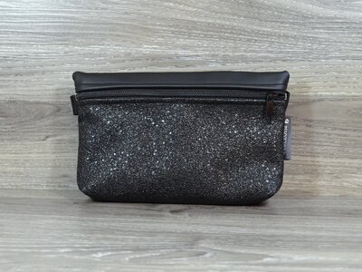 Edelzosse Bauchtasche  Schwarz Stone